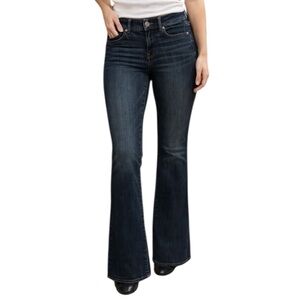 American Eagle Kick Boot Jeans Women’s 8L 30x32 Super Stretch Low Rise Blue
W